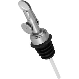 Дозатор для оливкової олії Meetsweet, нержавіюча сталь 304, автоматичне відкриття/закриття, 2 шт., для дому (сріблястий)