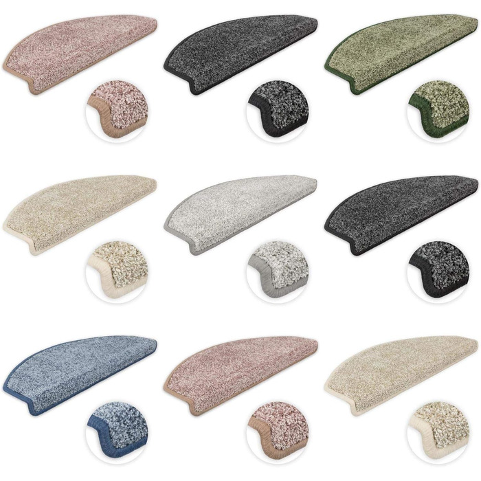 Ступінчасті килимки Ventura від Kettelservice-Metzker, темно-сірий, 16 шт.