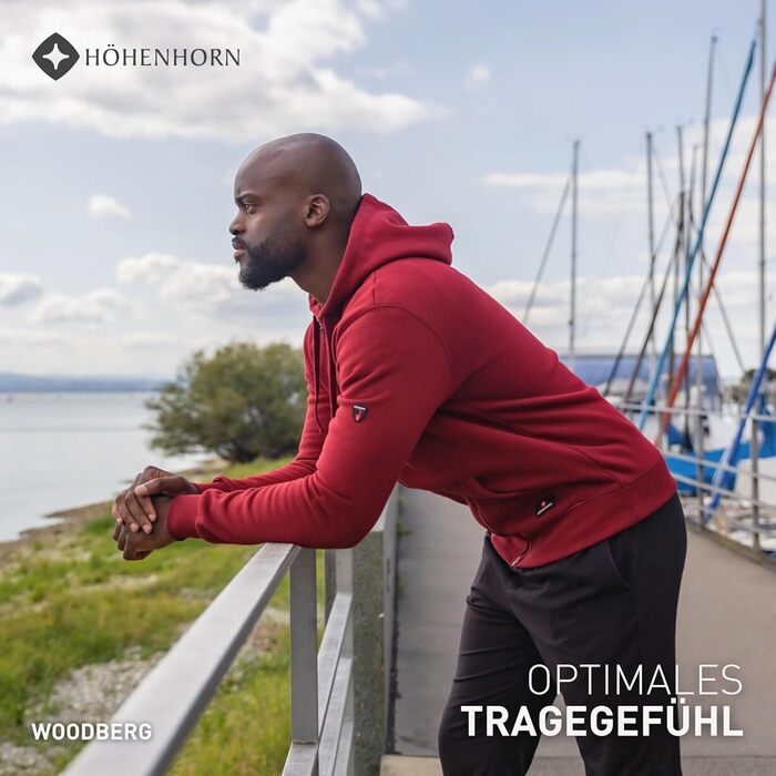 Чоловіча толстовка з капюшоном Höhenhorn Woodberg Puover, червона (4XL)