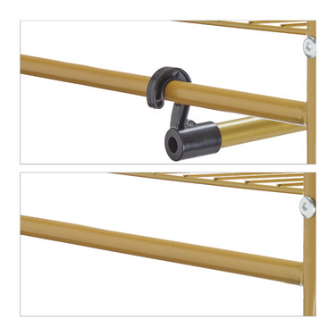 Relaxdays Clothes Rack with 3 Shelves