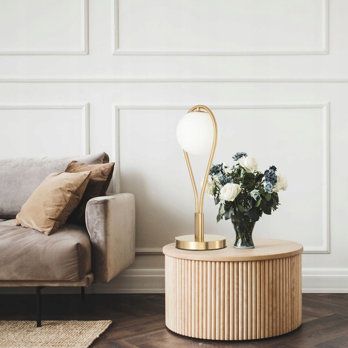 Настільна лампа Ledigo Milano, білий/жовтий, 40 Вт