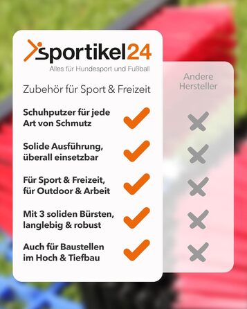 SPORTIKEL24 Shoe Cleaning Mat for Sports, Leisure, Construction & Industry – Scraper Grids for all Shoes & Boots – Dimensions: 60 cm x 30 cm x 20 cm