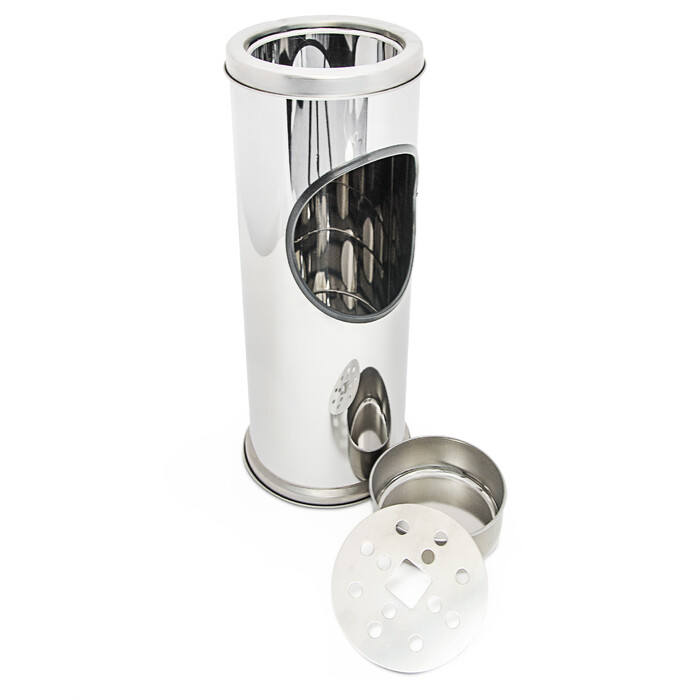Relaxdays Stainless Steel Cup Holder, 37 cm