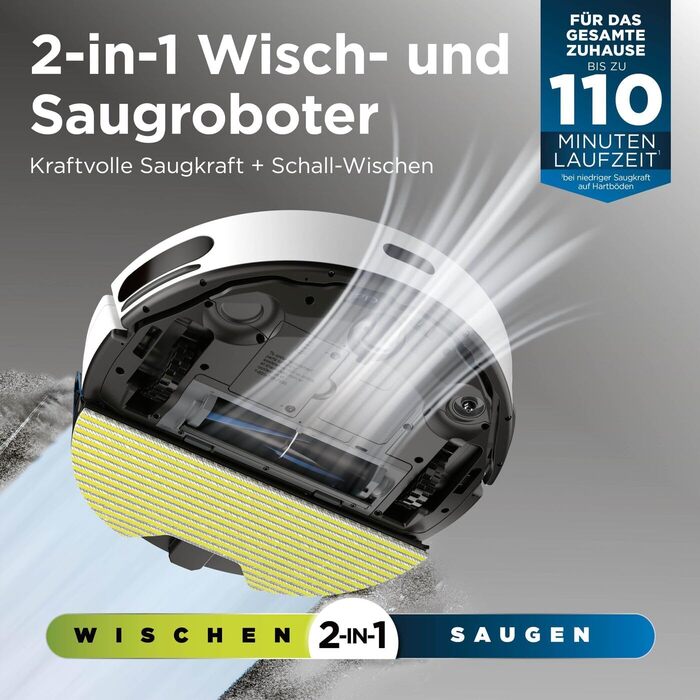 Робот-пилосос Shark Matrix Plus 2-в-1 з функцією миття та станцією самоочищення, самостійно спорожняється, для шерсті тварин, килимів та твердих підлог, 14,5 см (автоматичне спорожнення, білий)