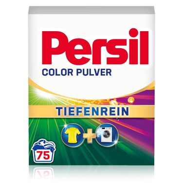 Пральний порошок Persil Color Tiefenrein для кольорових речей, гігієнічна свіжість, ефективний від 20°C до 60°C, 75 прань