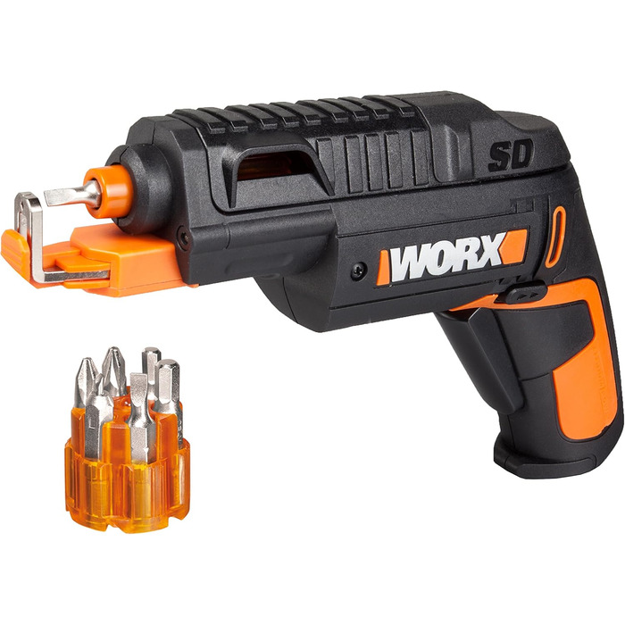 WORX WX121 акумуляторний ударний дриль-шуруповерт 12V – потужний безщітковий набір – 2-швидкісна коробка передач до 38Nm – легкий та компактний – холостий хід 0-450/0-1700 об/хв – з акумулятором, зарядним пристроєм та кейсом (з можливістю заміни патрона)
