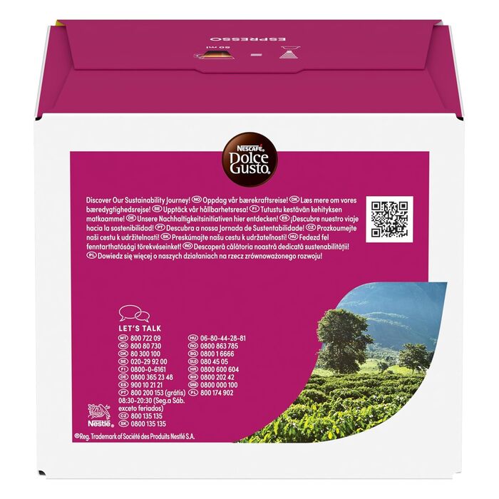 Кавові капсули NESCAFÉ Dolce Gusto Espresso, набір 3х30 шт (90 капсул)