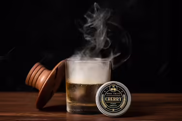 Cocktail Smoker Set with Flashlight and Aromatic Wood Shavings for Whiskey and Bourbon, Vintage Fireplace Drink Smoker Set for Whiskey, Wine, Gift for Father, Husband, and Cocktail Enthusiasts