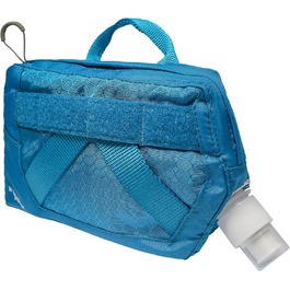 Водна пляшка для собак Kurgo RSG з відстібною сумкою, сумісна з MOLLE, кріплення для службового нашийника, блакитна, універсальний розмір