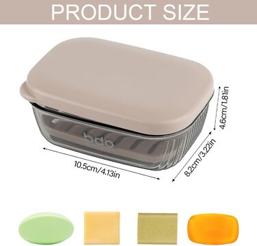 Миска для мила з водовідведенням, водонепроникна, знімна, для кемпінгу, подорожей, ванної кімнати