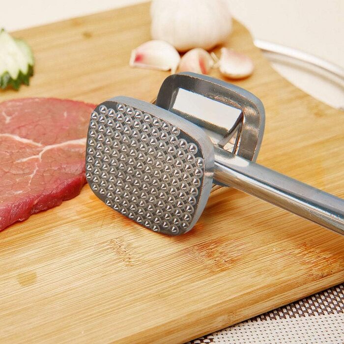 Кухонний молоток для м'яса TIMESETL 28 см з подвійним боком, антипригарне покриття, для шніцелів, стейків, птиці