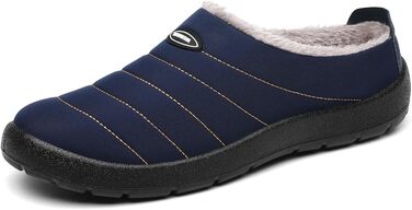 Тапочки халатні зимові Mishansha для чоловіків та жінок, теплі, з плюшевою підкладкою, розмір 35-47, зелені (темно-сині, 43 EU)