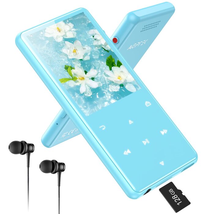 MP3 плеєр AGPTEK 128 ГБ Bluetooth 5.4, 2.4