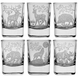Набір стопок для горілки Art-Glass Myśliwskie, прозорі, 50 мл, 6 шт.