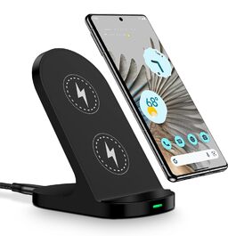 Бездротова зарядка Induktive 15W: швидка підставка для Google Pixel, Samsung Galaxy, iPhone