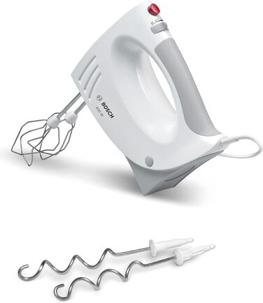 Ручний міксер Bosch MFQ3530 білий - 450 Вт, 5 швидкостей, з набором насадок