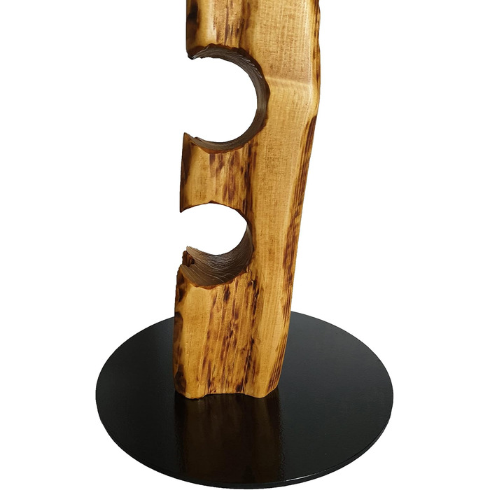 Wood & Wishes – Rustic Wine Rack, Wine Shelf, Wine Holder made of solid wood; handcrafted for 11 bottles of wine; height 158 cm Ø 34 cm; driftwood look; country house style; decorative unique piece