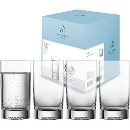 Zwiesel Glas Echo Mug (Set of 4), modern drinking glass with a special base, dishwasher-safe Tritan crystal glasses, Made in Germany (Art.-Nr. 123380)