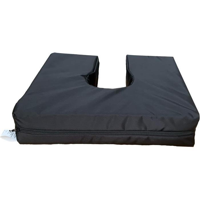 Gar Medical Visco-Druckentlastungskissen, Horseshoe Shape, Waterproof and Breathable, Visco Foam, Cushion for Hemorrhoids and Tailbone Pain, Unisex, Orthopedic Pillow
