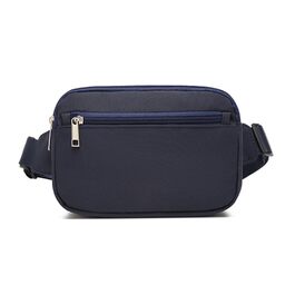 Поясна сумка на пояс для жінок та чоловіків, спортивна сумка через плече з регульованим ремінцем, велика кишеня для телефону, підходить для спорту, бігу, подорожей (колір: коричневий, темно-синій)