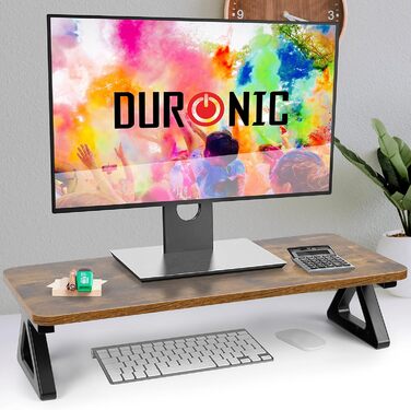 Підставка для монітора Duronic DM06-1, 62 x 30 см, підставка на стіл, підняття екрану, платформа для двох моніторів, вантажопідйомність 10 кг