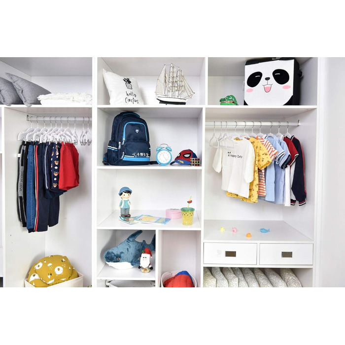 Вішалки для одягу: спідниці, штани, блузки, піджаки, сорочки, легінси. 360° обертання, рожевий колір, набір з 10 шт.