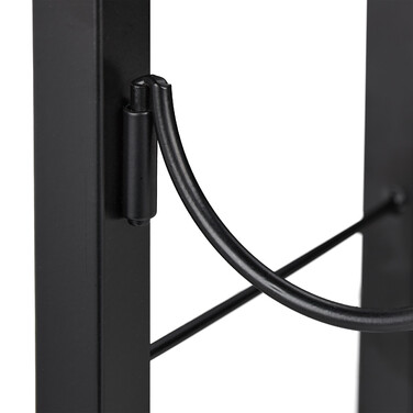 Relaxdays Black Wine Rack for 9 Bottles