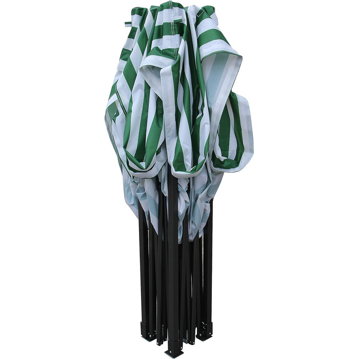 All Seasons Gazebos Pavilion, 2 x 2 m, robust, completely waterproof (White and green stripes)