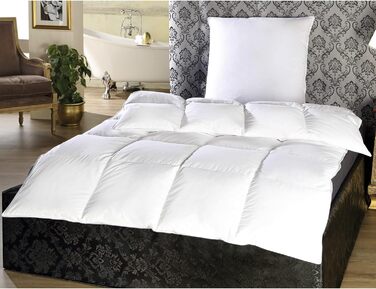 Bestlivings Down Feather Comforter Duvet Quilted Comforter (1400g) - Winter Comforter Down Comforter - ÖKO TEX 135x200 cm Quilted Duvet Feather/Down - 135x200 cm