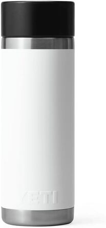 YETI Rambler Bottle with HotShot Lid, 18 oz (532 ml) (White)