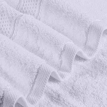 Набір банних рушників Utopia Towels з 100% бавовни, 69 x 137 см, гігроскопічні м'які рушники для душу з петлею для підвішування, білий, 4 шт.