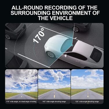 Відеореєстратор Podazz Dashcam Auto – передня та задня камери, 3