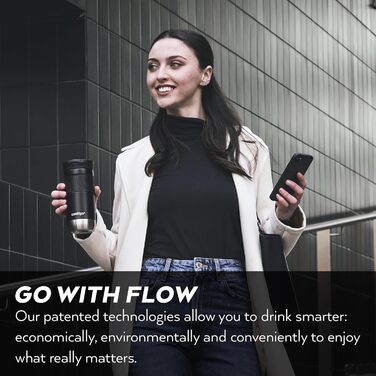 Contigo Byron Snapseal Stainless Steel Travel Mug - Leakproof, Dishwasher Safe Lid, BPA-Free, 590ml - Black