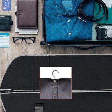 Чохли для одягу, дихаючі, 100 см (4 шт) для піджаків, костюмів, пальто. Захисні мішки для зберігання з прозорим вікном, антипилові.