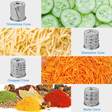 М'ясорубка електрична Nictemaw Profi 2000W з 3 насадками для ковбас та реверсом