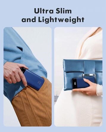 Power Bank Charmast 20000mAh з LED-дисплеєм та 4 кабелями, 22.5W, USB C PD3.0 QC4.0, 6 виходів, сумісний з iPhone та Samsung