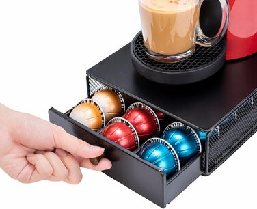 Тримач для капсул Vertuo Rice - органайзер для Nespresso (30 капсул) з ручкою (Метал)