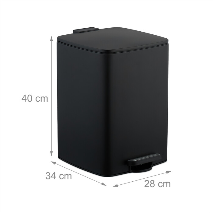 Relaxdays Kitchen Trash Can 20 Liter with Trash Bags