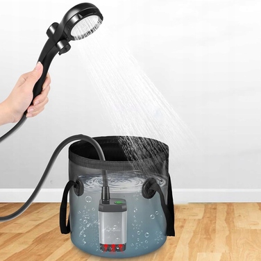 Кемпінговий душ із піщаним фільтром та функцією очищення дна, 3 режими роботи форсунки