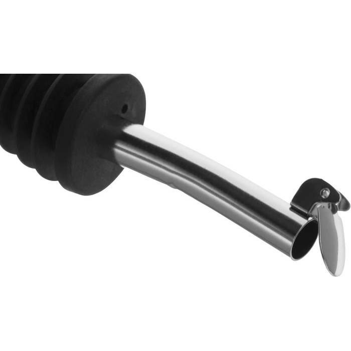 Виливний для пляшок Westmark 2 Inox Eco-Pour, нержавіюча сталь, з кришкою, чорний/хромований, 45372280