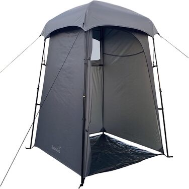Skandika Camping Shower Tent | Changing Tent with 210cm Height, Silver-Coated, Private, Separate Ground Sheet, Coverable Window with Mosquito Net, Shower Attachment | Toilet Tent (Quick Setup)