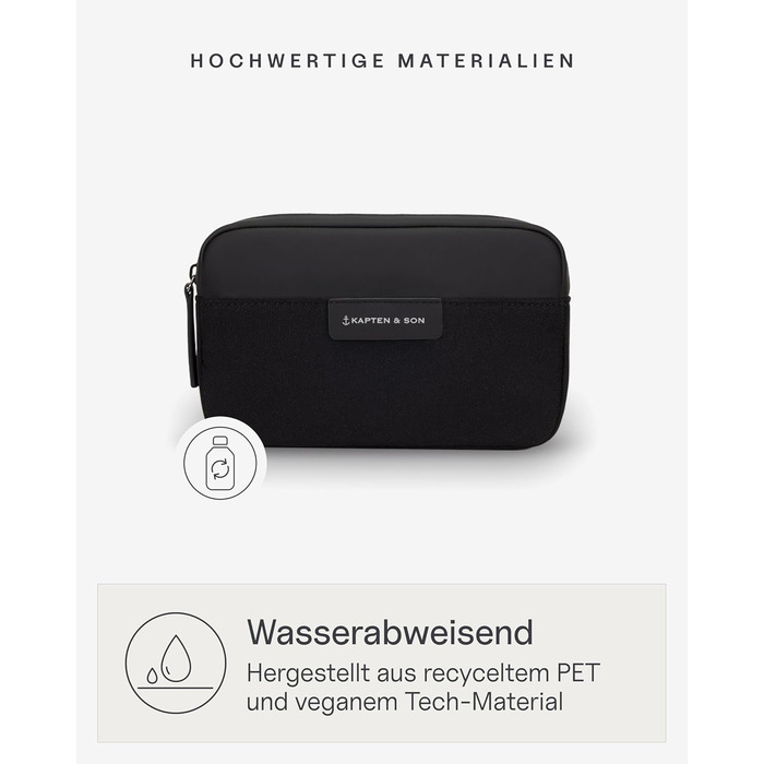 Kapten & Son Bauchtasche Bergen: жіноча/чоловіча сумка через плече, 0.8 л, м'ятний колір, для подорожей та міста