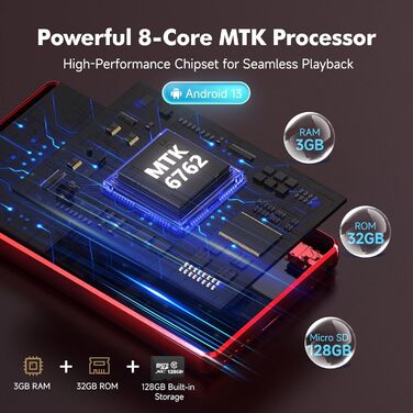 MP3 плеєр 163GB з Bluetooth, Spotify, WiFi, 4.5