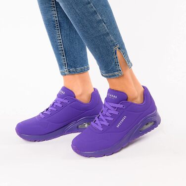 Жіночі кросівки Skechers UNO Night Shades, фіолетові (41 EU, широка колодка)