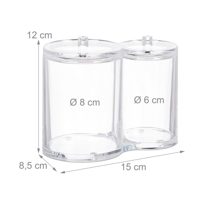 Relaxdays Double Acrylic Organizer