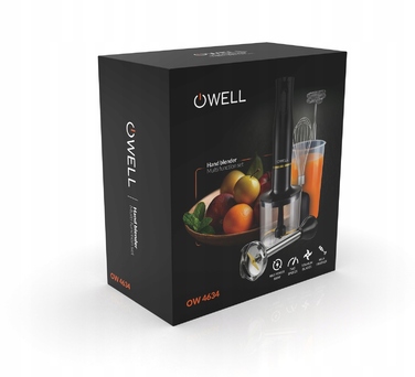 Ручний блендер OWELL OW4634 800 Вт, чорний
