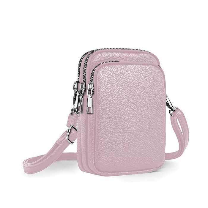 Сумка жіноча мініатюрна на плече для телефону Mini Tasche Lila – кросбоді для iPhone 15/16 Pro Max, Samsung, Xiaomi до 7.5