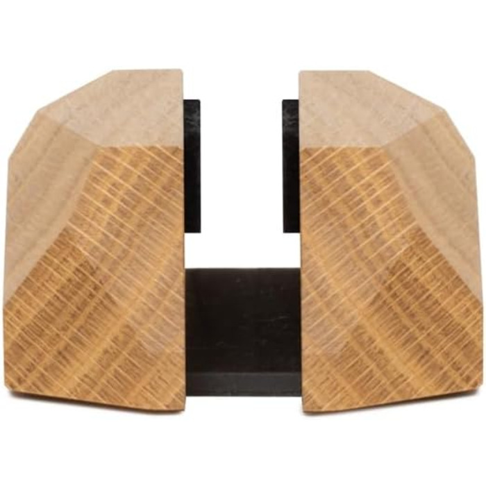 Oakwood Vertical Laptop Stand - Adjustable Wooden Desk Dock for MacBook Pro, MacBook Air, iPad - Handcrafted from Oak Wood