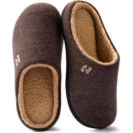 Чоловічі халапи RockDove з підкладкою Sherpa та піною Memory Foam (42/43 EU, Кофе)