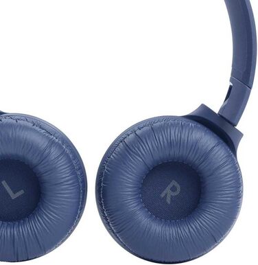 Навушники JBL Tune 510 BT Bluetooth – бездротові, складні, з функцією гучного зв'язку, сумісні зі голосовими асистентами, до 40 годин роботи (блакитні)